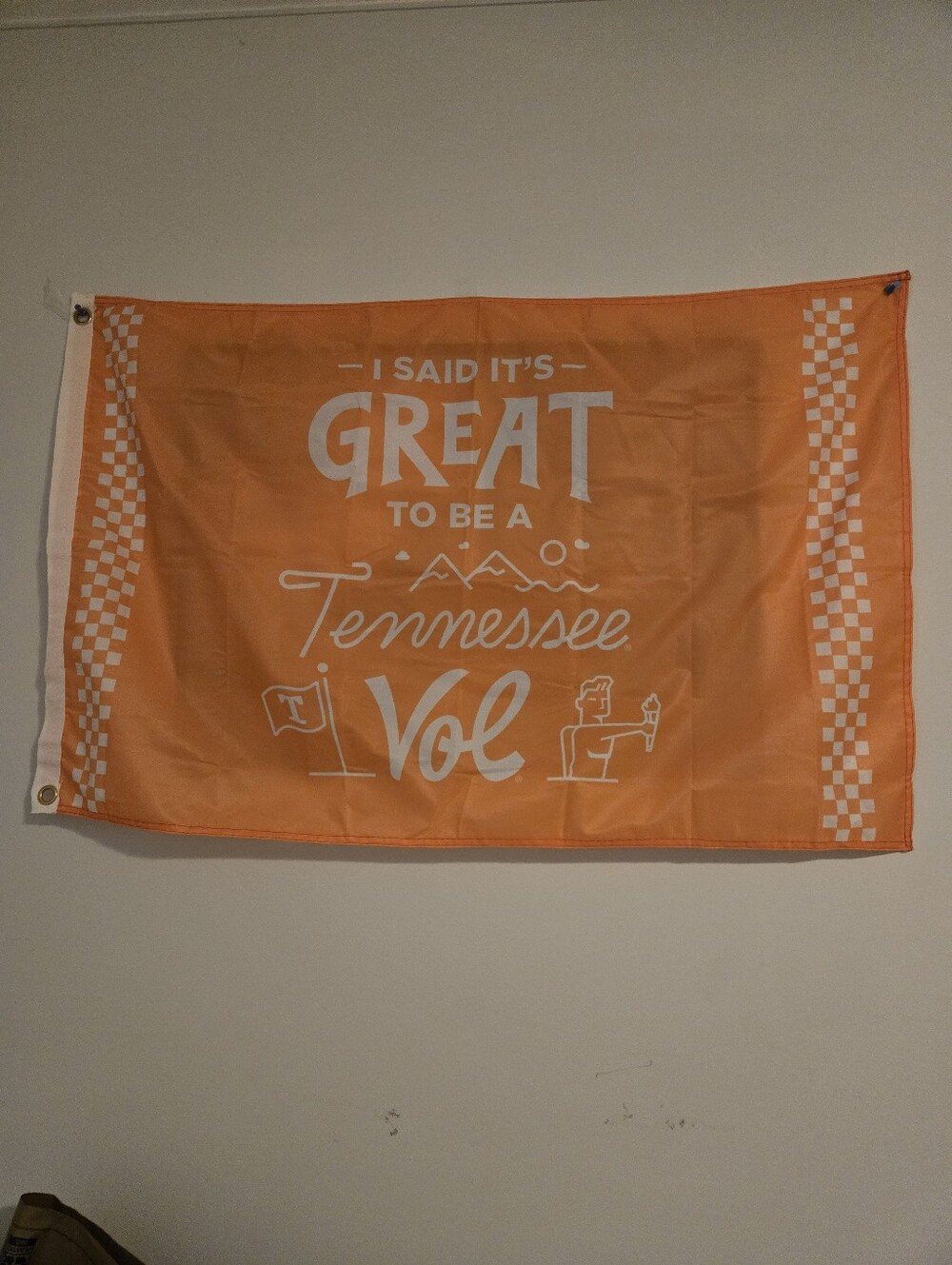Tennessee Vols "I SAID IT'S GREAT TO BE A TENNESSEE VOL"  Decorative Wall Flag